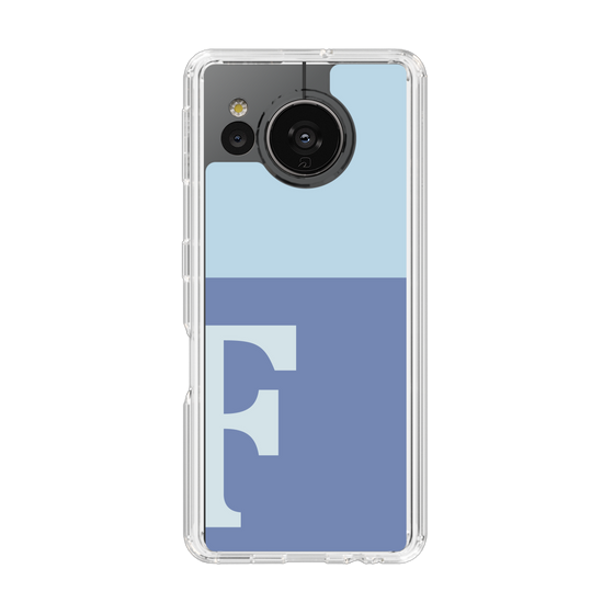 Slim Protection Case［ Original - initial two tone - F blue ］