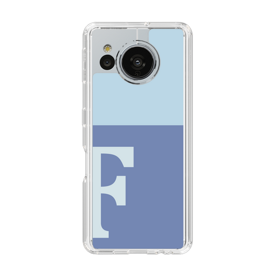 Slim Protection Case［ Original - initial two tone - F blue ］