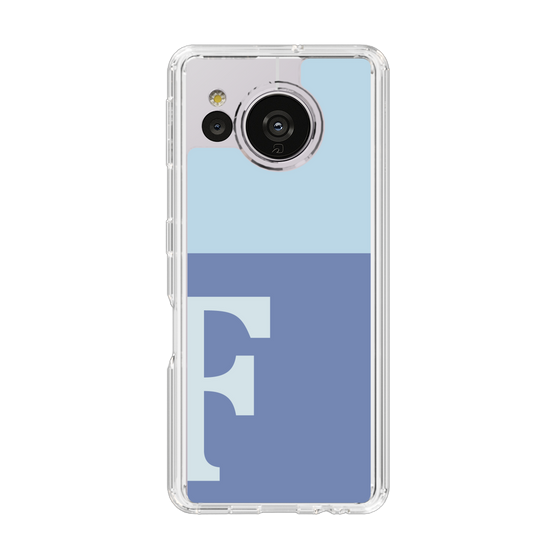Slim Protection Case［ Original - initial two tone - F blue ］