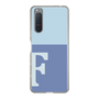 Slim Protection Case［ Original - initial two tone - F blue ］