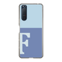 Slim Protection Case［ Original - initial two tone - F blue ］