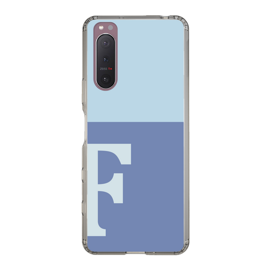 Slim Protection Case［ Original - initial two tone - F blue ］