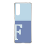 Slim Protection Case［ Original - initial two tone - F blue ］