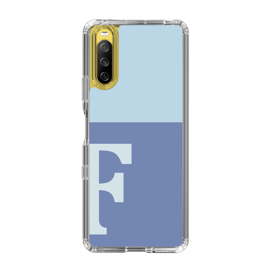 Slim Protection Case［ Original - initial two tone - F blue ］