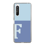 Slim Protection Case［ Original - initial two tone - F blue ］