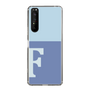 Slim Protection Case［ Original - initial two tone - F blue ］
