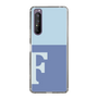 Slim Protection Case［ Original - initial two tone - F blue ］