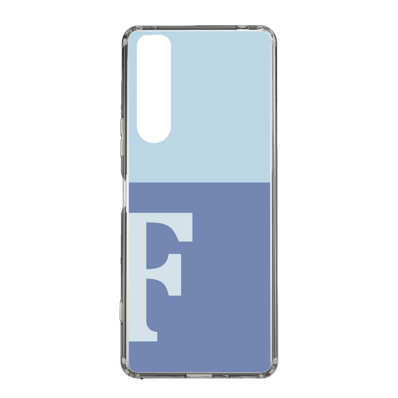 Slim Protection Case［ Original - initial two tone - F blue ］