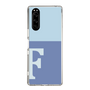 Slim Protection Case［ Original - initial two tone - F blue ］