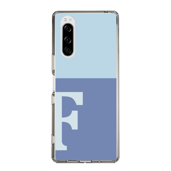 Slim Protection Case［ Original - initial two tone - F blue ］