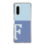 Slim Protection Case［ Original - initial two tone - F blue ］