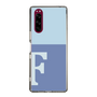 Slim Protection Case［ Original - initial two tone - F blue ］