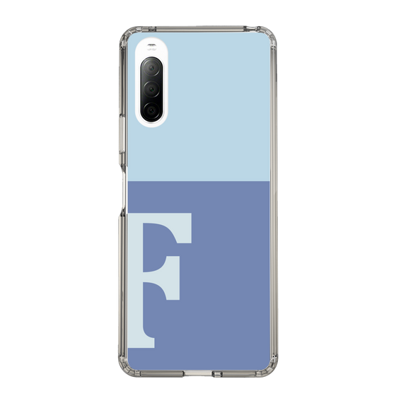 Slim Protection Case［ Original - initial two tone - F blue ］