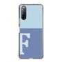 Slim Protection Case［ Original - initial two tone - F blue ］