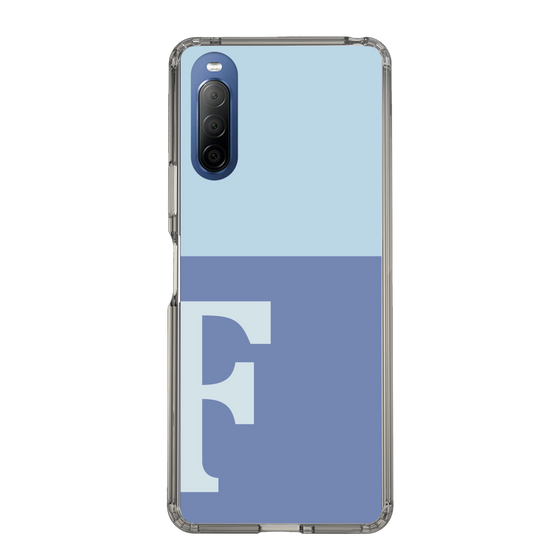 Slim Protection Case［ Original - initial two tone - F blue ］