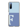 Slim Protection Case［ Original - initial two tone - F blue ］