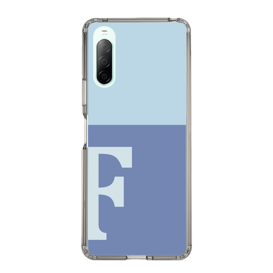 Slim Protection Case［ Original - initial two tone - F blue ］