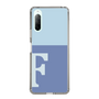 Slim Protection Case［ Original - initial two tone - F blue ］
