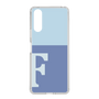 Slim Protection Case［ Original - initial two tone - F blue ］