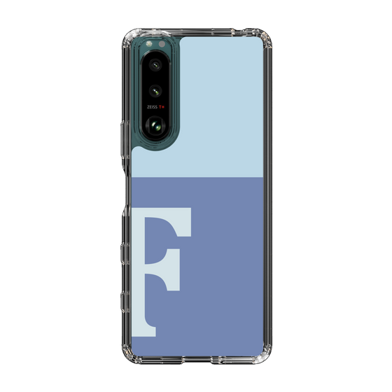 Slim Protection Case［ Original - initial two tone - F blue ］