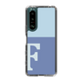 Slim Protection Case［ Original - initial two tone - F blue ］