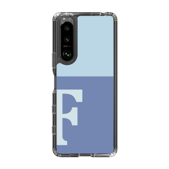Slim Protection Case［ Original - initial two tone - F blue ］