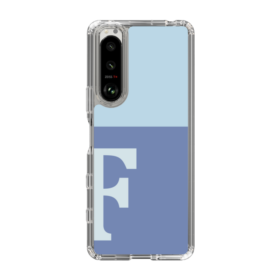 Slim Protection Case［ Original - initial two tone - F blue ］