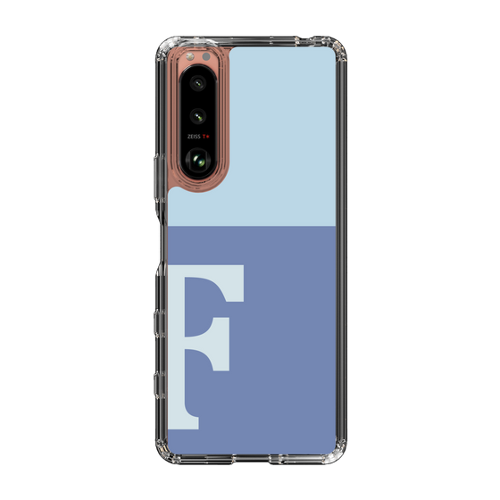 Slim Protection Case［ Original - initial two tone - F blue ］