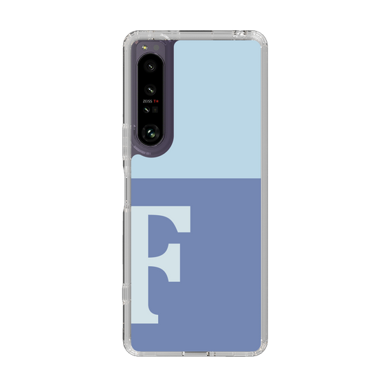 Slim Protection Case［ Original - initial two tone - F blue ］