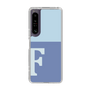 Slim Protection Case［ Original - initial two tone - F blue ］