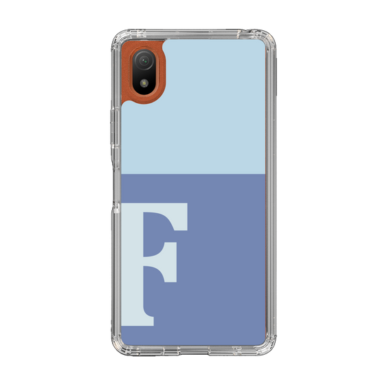 Slim Protection Case［ Original - initial two tone - F blue ］