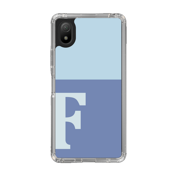 Slim Protection Case［ Original - initial two tone - F blue ］