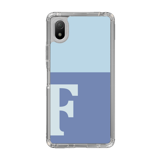 Slim Protection Case［ Original - initial two tone - F blue ］