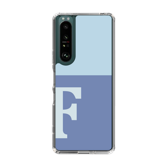 Slim Protection Case［ Original - initial two tone - F blue ］
