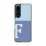 Slim Protection Case［ Original - initial two tone - F blue ］