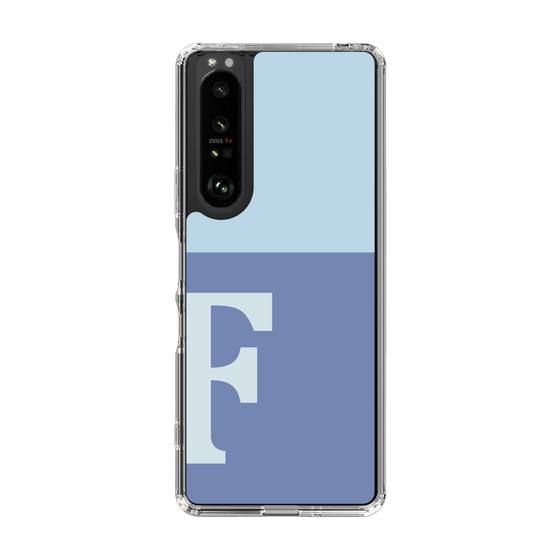 Slim Protection Case［ Original - initial two tone - F blue ］