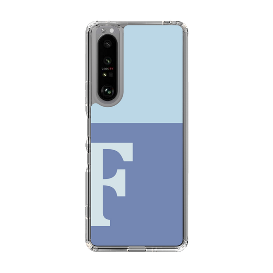 Slim Protection Case［ Original - initial two tone - F blue ］