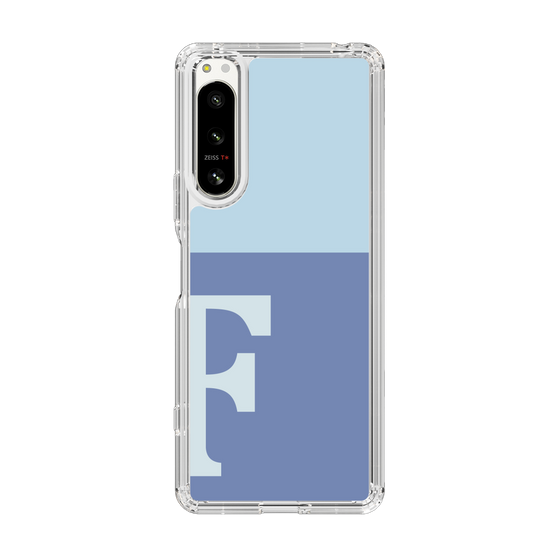 Slim Protection Case［ Original - initial two tone - F blue ］