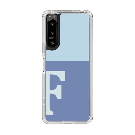 Slim Protection Case［ Original - initial two tone - F blue ］