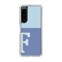 Slim Protection Case［ Original - initial two tone - F blue ］