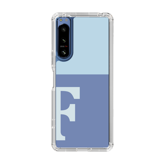 Slim Protection Case［ Original - initial two tone - F blue ］