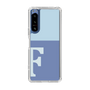 Slim Protection Case［ Original - initial two tone - F blue ］