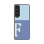 Slim Protection Case［ Original - initial two tone - F blue ］