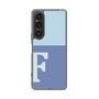 Slim Protection Case［ Original - initial two tone - F blue ］