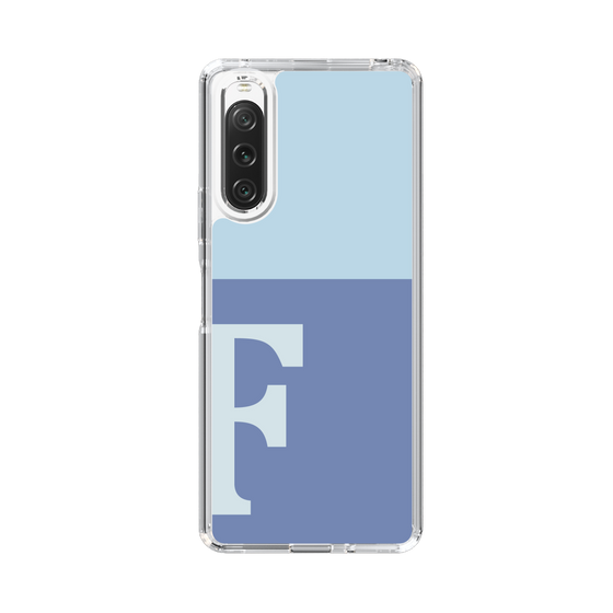 Slim Protection Case［ Original - initial two tone - F blue ］