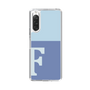 Slim Protection Case［ Original - initial two tone - F blue ］