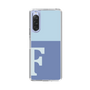 Slim Protection Case［ Original - initial two tone - F blue ］