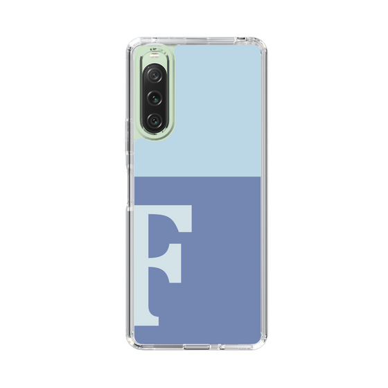 Slim Protection Case［ Original - initial two tone - F blue ］