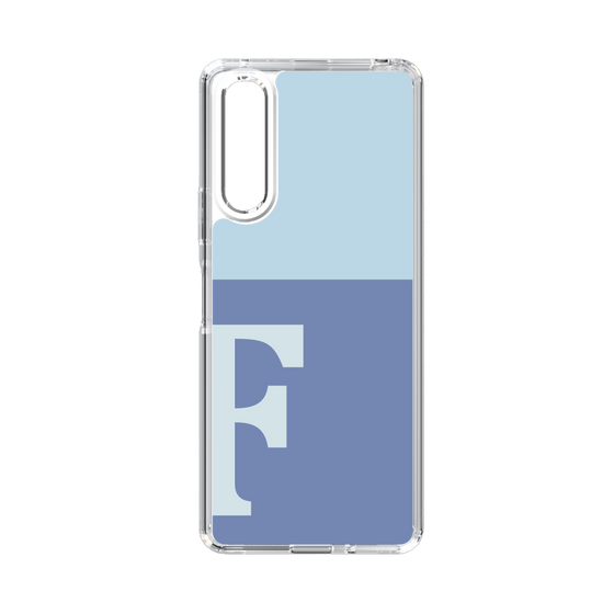 Slim Protection Case［ Original - initial two tone - F blue ］