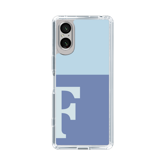 Slim Protection Case［ Original - initial two tone - F blue ］